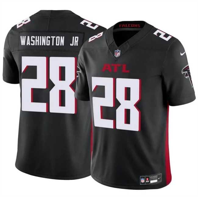 Men & Women & Youth Atlanta Falcons #28 Carlos Washington Jr Black 2024 F.U.S.E Vapor Untouchable Limited Football Stitched Jersey